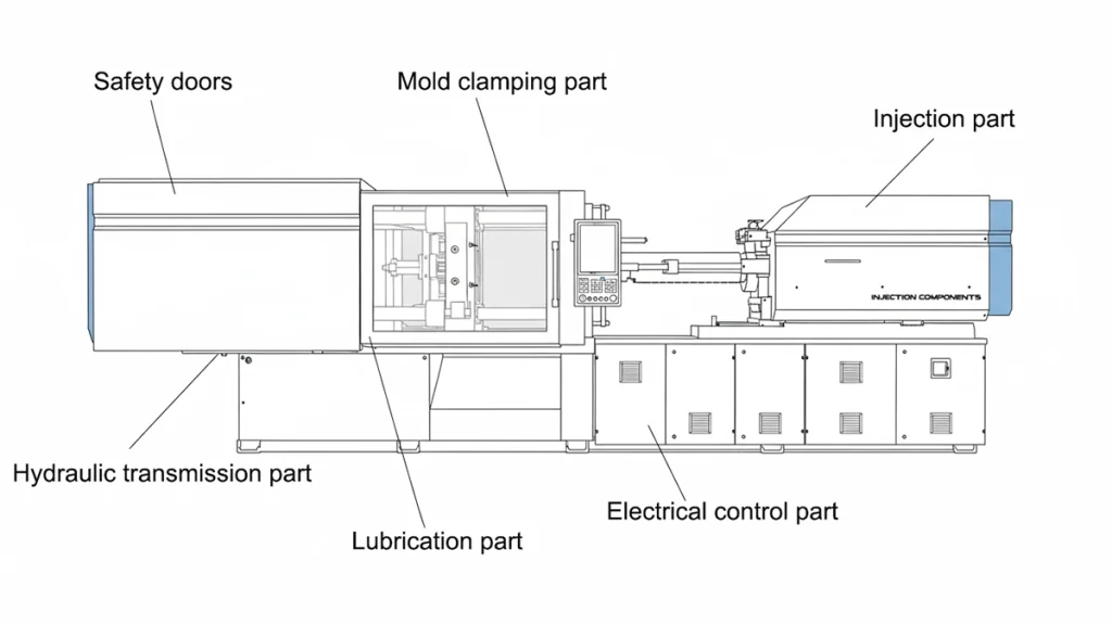 Key Components of a Hybrid Injection Molding Machine