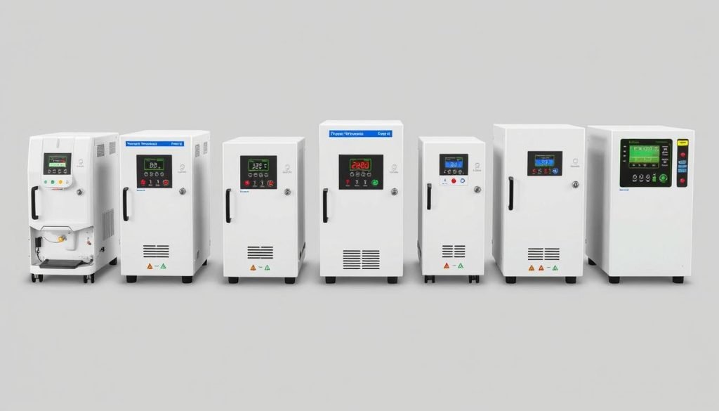 Different types of mold temperature controllers for various applications