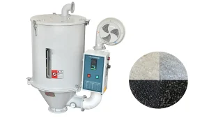Plastic Processing Hopper Dryer and Material Pellets