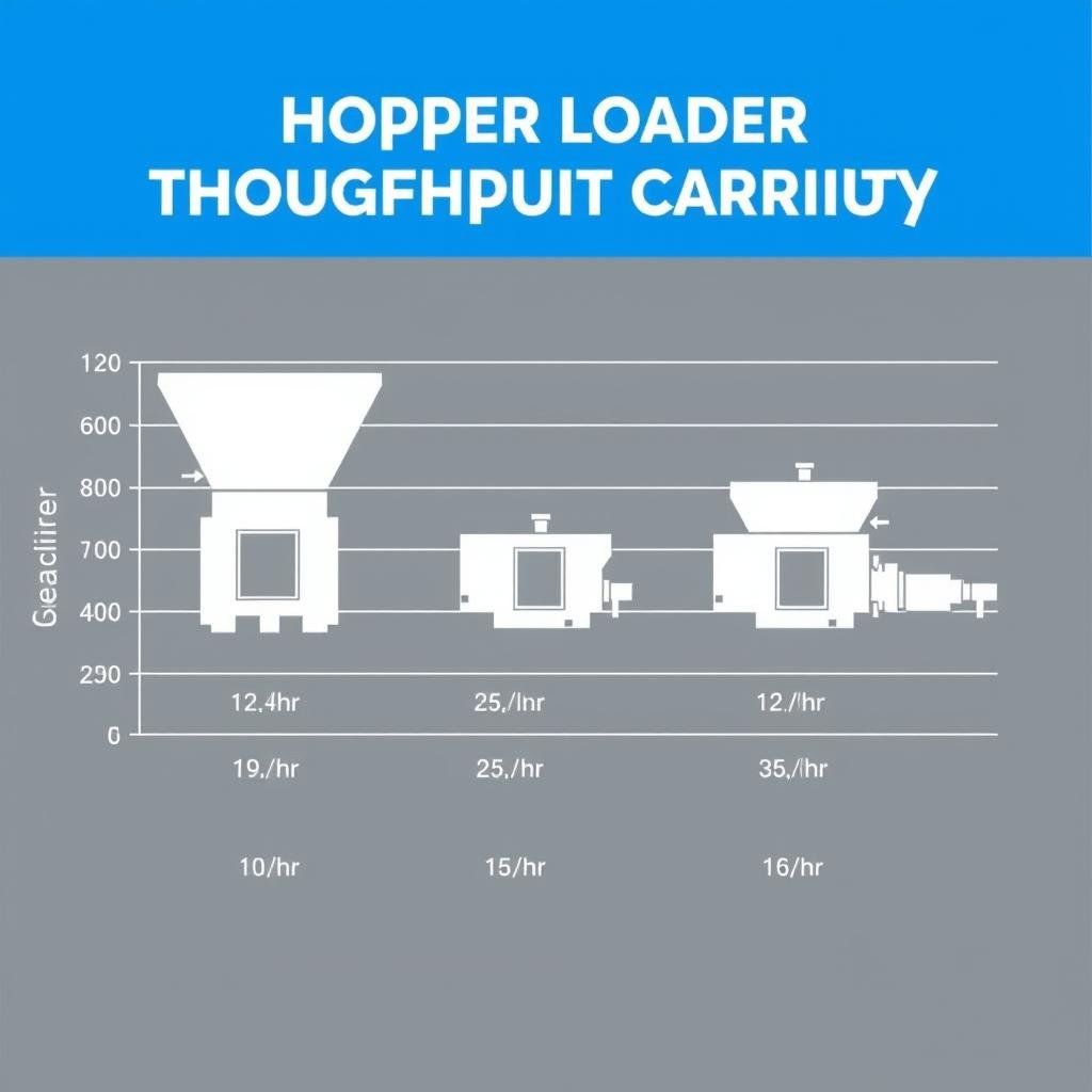 Hopper loader throughput capacity chart