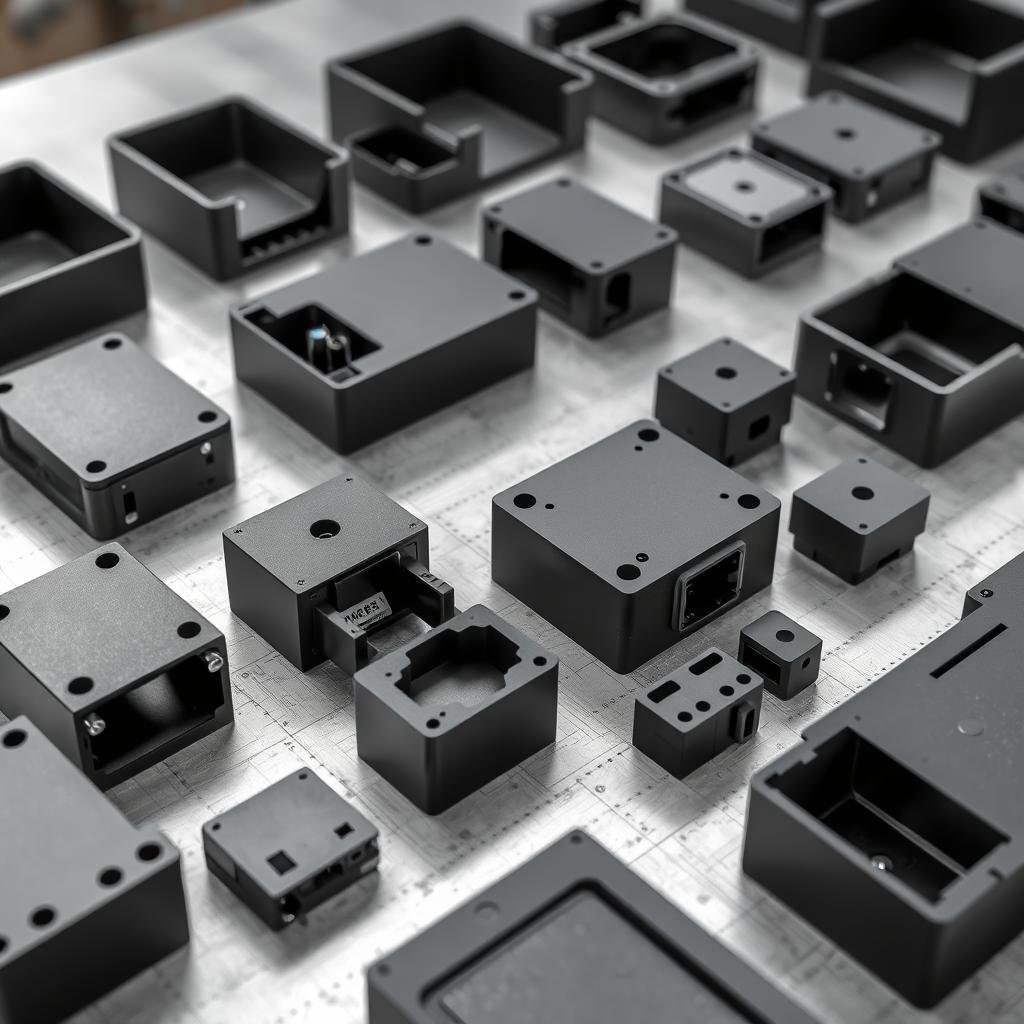 Electronic housings produced on a 450 Ton all-electric injection molding machine