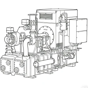 Large centrifugal compressors for injection molding