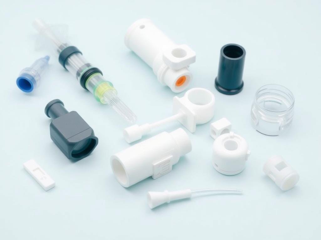 Medical devices manufactured using injection molded plastic pellets Medical devices manufactured using injection molded plastic pellets